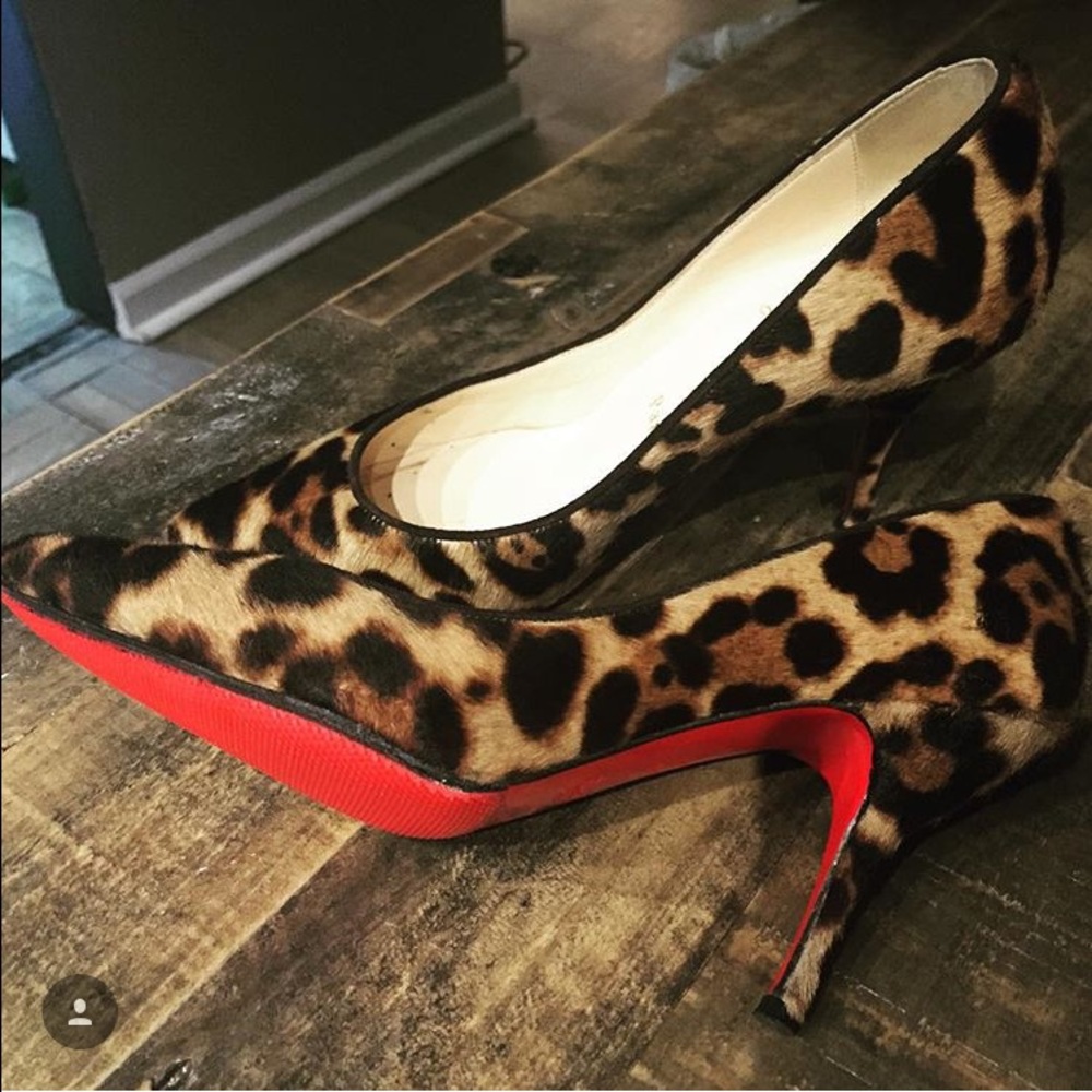Authentic Christian Louboutin Piou Piou Calf Hair Pump